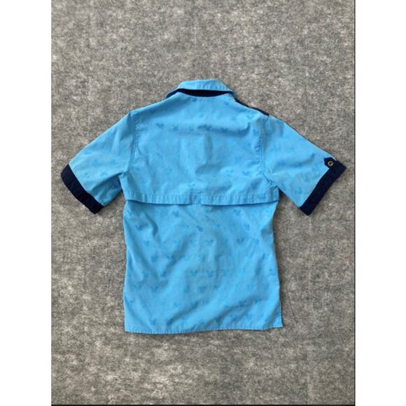 Walt Disney World cast member character attendant shirt male XS button up blue - Picture 6 of 7
